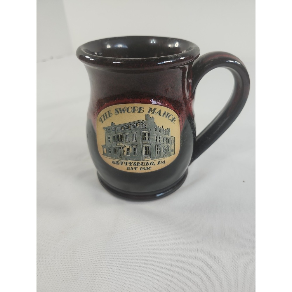 Deneen‎ Pottery Mug The Swope Manor Gettysburg Pennsylvania Coffee Cups